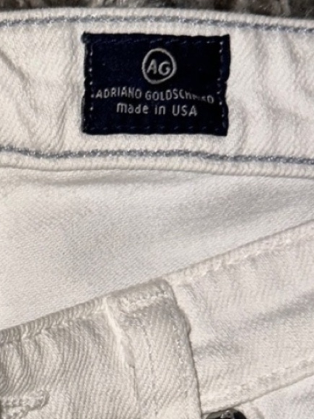 AG ADRIANO GOLDSHMIED • Angel Bootcut High-Rise Straight White Denim Jeans - Picture 5 of 8